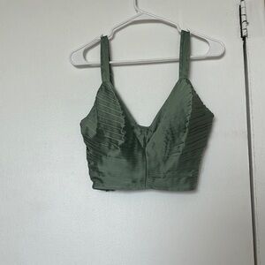 Abercrombie & Fitch Green Crop Top